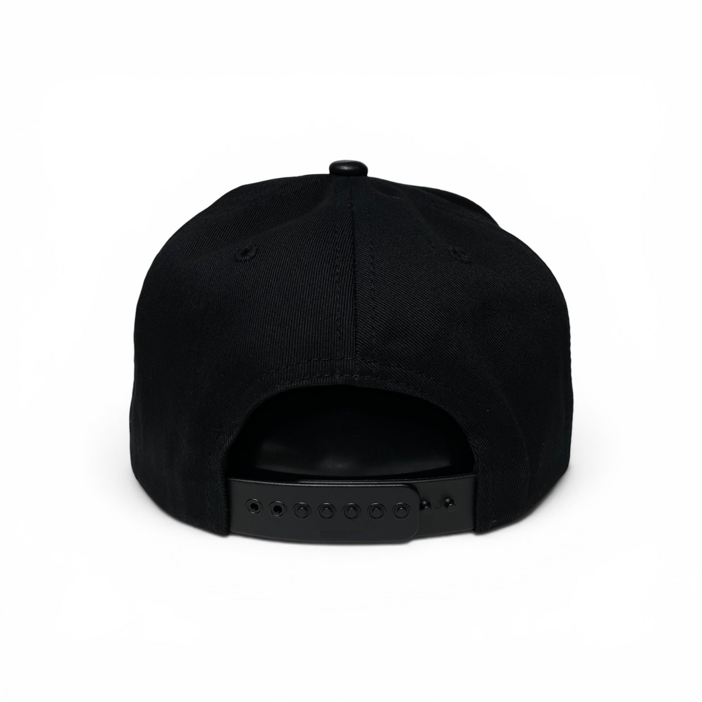 ROABEN El Jefe Rooster Black Baseball Snapback Cap PU Leather Visor