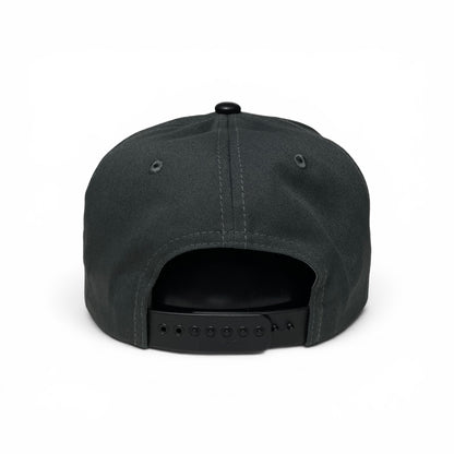 ROABEN El Jefe Rooster Gray Baseball Snapback Cap PU Leather Visor
