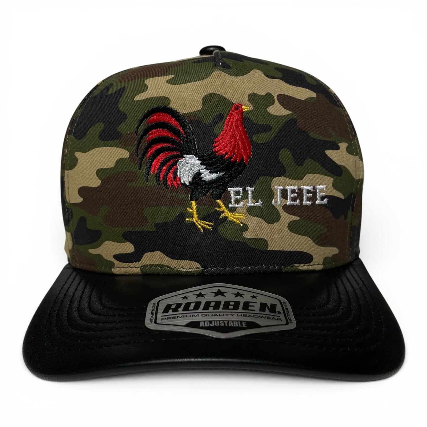ROABEN El Jefe Rooster Camo Snapback Cap