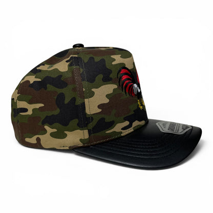 ROABEN El Jefe Rooster Camo Snapback Cap