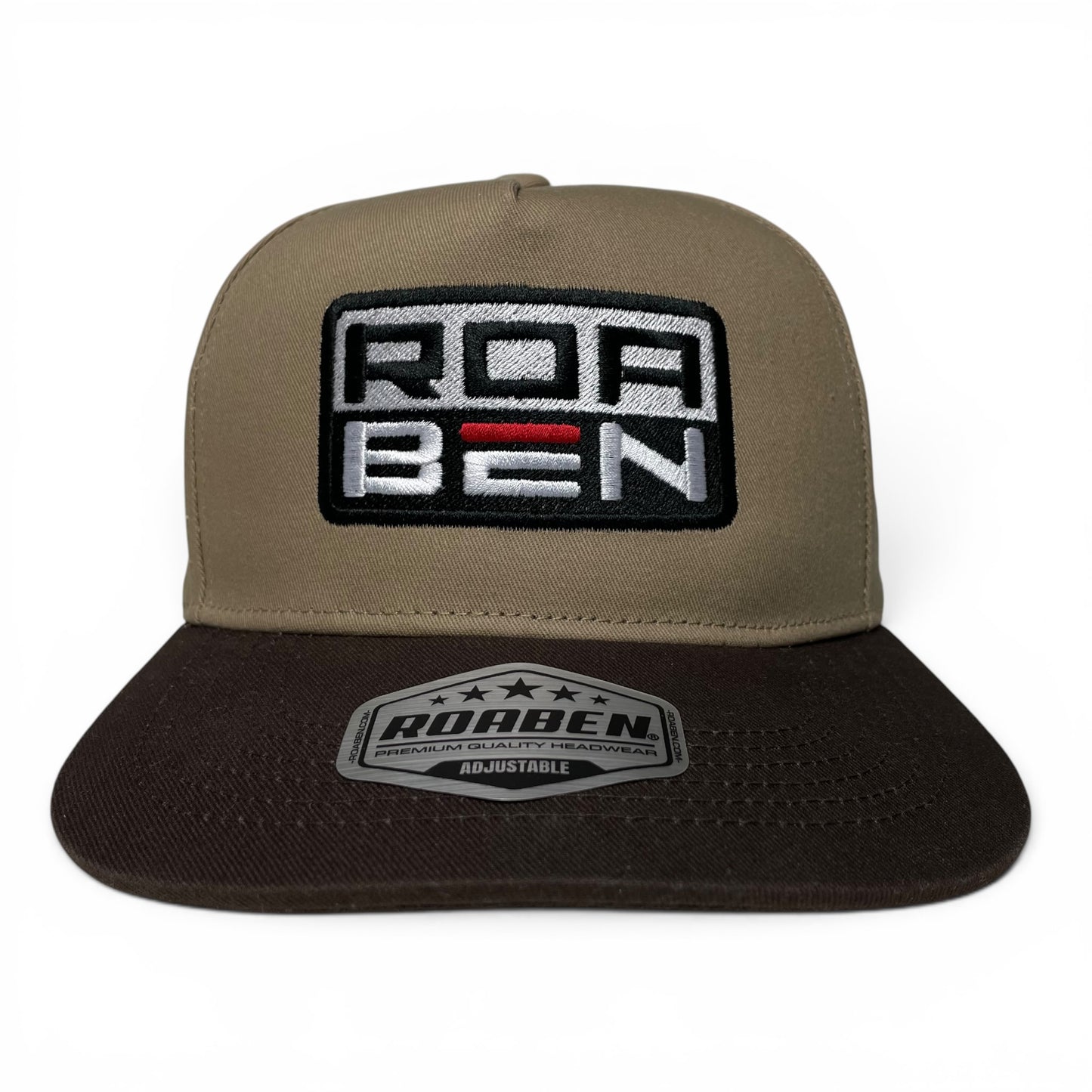 ROABEN Khaki Brown Snapback Baseball Cap