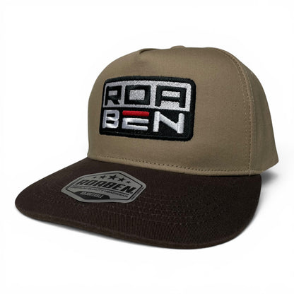 ROABEN Khaki Brown Snapback Baseball Cap