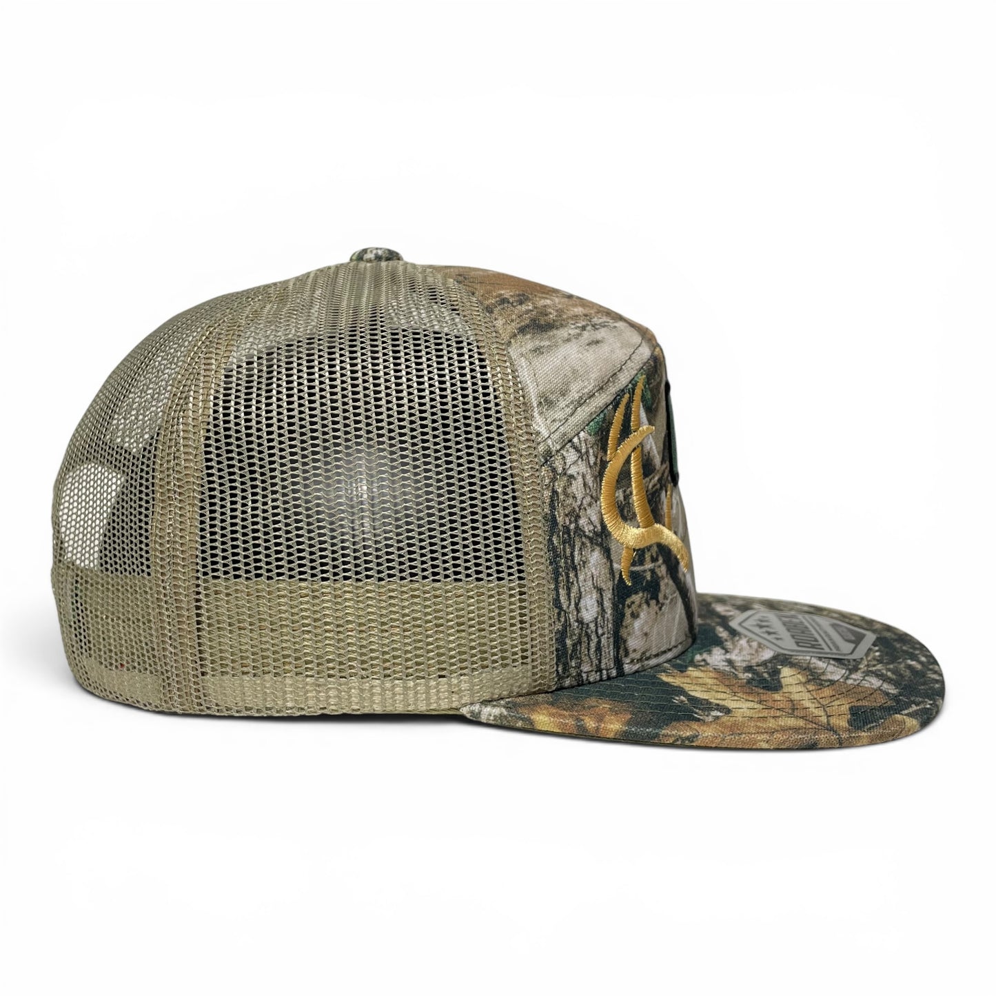 ROABEN Deer Antlers Mexico Flag Camouflage Snapback Hat