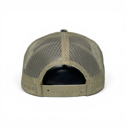 ROABEN Deer Antlers Mexico Flag Camouflage Snapback Hat